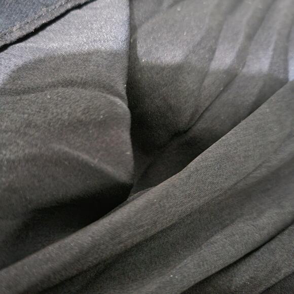 Vince Pleated Blouse Blue Dressy Swing Button Front Long Sleeve Oversized Top XS - Picture 13 of 14